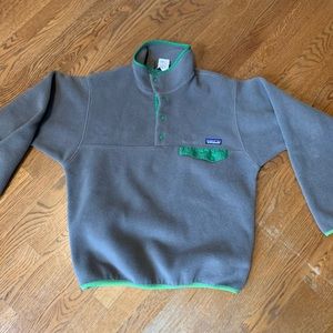 PATAGONIA Men's Jacket Coat Outerwear Fleece Synchilla Pullover SnapT Grey Small